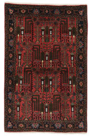  Hamadan Rug 106X161 Authentic
 Oriental Handknotted Black/Dark Brown (Wool, Persia/Iran)