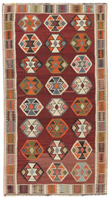  Kilim Vintage Rug 130X236 Authentic
 Oriental Handwoven Dark Brown (Wool, Persia/Iran)