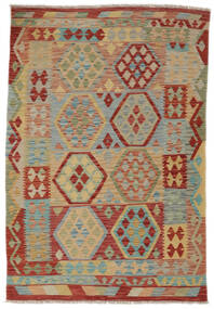  Kilim Afghan Old Style Rug 124X181 Authentic
 Oriental Handwoven Dark Brown/Brown (Wool, Afghanistan)