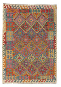  Kilim Afghan Old Style Rug 124X187 Authentic
 Oriental Handwoven Dark Brown/White/Creme (Wool, Afghanistan)