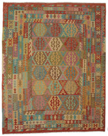  Kilim Afghan Old Style Rug 247X307 Authentic
 Oriental Handwoven Dark Brown/Brown (Wool, Afghanistan)