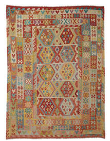  Kilim Afghan Old Style Rug 254X336 Authentic
 Oriental Handwoven Dark Brown/Dark Red Large (Wool, Afghanistan)