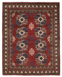  Afghan Rug 158X201 Authentic
 Oriental Handknotted Black/Dark Brown (Wool, Afghanistan)