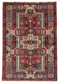 Nahavand Rug 105X150 Dark Red/Black (Wool, Persia/Iran)