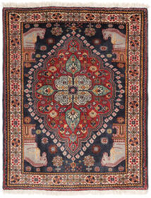  Qashqai Rug 68X88 Authentic Oriental Handknotted Dark Brown/Dark Purple (Cotton, Persia/Iran)