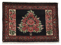  Hamadan Rug 75X108 Authentic
 Oriental Handknotted Black/Dark Brown (Wool, Persia/Iran)