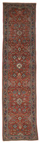  Lillian Ca. 1930 Rug 88X350 Authentic Oriental Handknotted Hallway Runner Black/Dark Brown (Wool, Persia/Iran)