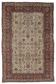  Isfahan Ca. 1900 Rug 213X321 Authentic
 Oriental Handknotted Dark Brown/Black (Wool/Silk, Persia/Iran)