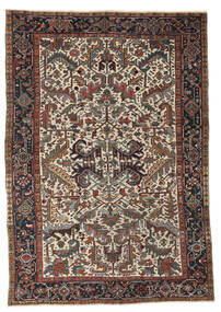  Antique Heriz Ca. 1920 Rug 190X280 Authentic Oriental Handknotted Dark Brown/Black (Wool, Persia/Iran)