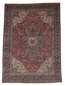 269X365 Mashad Ca. 1920 Rug Oriental Black/Brown Large (Wool, Persia/Iran)