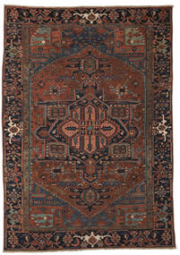  Antique Heriz Ca. 1920 Rug 232X331 Authentic Oriental Handknotted Black/Dark Brown (Wool, Persia/Iran)