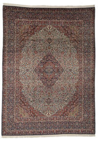  Antique Keshan Ca. 1900 Rug 270X369 Authentic
 Oriental Handknotted Dark Brown/Black Large (Wool, Persia/Iran)