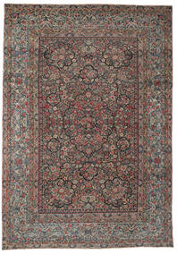  Antique Kerman Ca. 1900 Rug 257X367 Authentic
 Oriental Handknotted Dark Brown/Black Large (Wool, Persia/Iran)