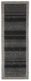  Gabbeh Indo Rug 80X250 Authentic
 Modern Handknotted Hallway Runner
 Black/Dark Grey (Wool, India)