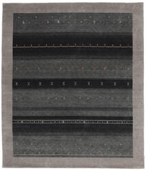  Gabbeh Indo Rug 259X300 Authentic
 Modern Handknotted Black/Dark Grey Large (Wool, India)