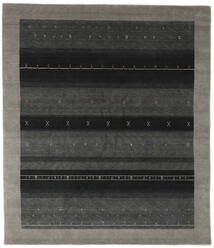  Gabbeh Indo Rug 256X298 Authentic
 Modern Handknotted Black Large (Wool, India)