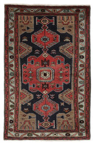  Hamadan Rug 100X160 Authentic
 Oriental Handknotted Black/Dark Brown (Wool, Persia/Iran)