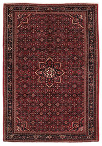  Persian Hosseinabad Rug 214X302 Black/Dark Red 