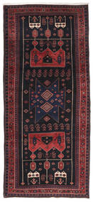  Persian Kurdi Rug 146X328 Runner Black/Dark Red (Wool, Persia/Iran)