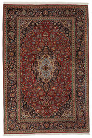  Keshan Rug 202X298 Authentic
 Oriental Handknotted Black/Dark Brown (Wool, Persia/Iran)