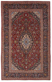  Keshan Rug 198X317 Authentic
 Oriental Handknotted Black/Dark Brown (Wool, Persia/Iran)