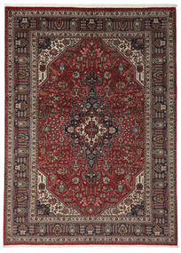  Tabriz Rug 203X283 Authentic
 Oriental Handknotted Black/Dark Brown (Wool, Persia/Iran)