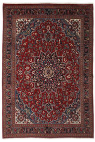  Mashad Rug 199X291 Authentic
 Oriental Handknotted Black/Dark Brown (Wool, Persia/Iran)