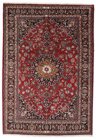  Persian Mashad Rug 195X288 Black/Dark Red 