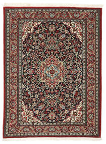  Qum Kork/Silk Rug 107X143 Authentic
 Oriental Handknotted Black/Dark Brown (Wool/Silk, Persia/Iran)