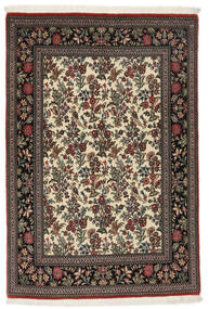  Qum Kork/Silk Rug 105X153 Authentic
 Oriental Handknotted Black/Dark Brown (Wool/Silk, Persia/Iran)