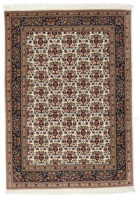  Tabriz 50 Raj Rug 104X147 Authentic
 Oriental Handknotted Dark Brown/Black ( Persia/Iran)