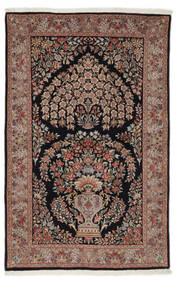  Kerman Rug 103X163 Authentic Oriental Handknotted Dark Brown/Black (Wool, Persia/Iran)