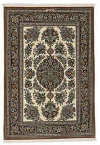  Qum Kork/Silk Rug 108X158 Authentic
 Oriental Handknotted Black/Dark Brown (Wool/Silk, Persia/Iran)