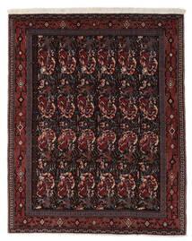  Persian Senneh Rug Rug 120X148 Black/Dark Red (Wool, Persia/Iran)