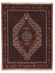  Persian Senneh Rug Rug 122X156 Black/Dark Red (Wool, Persia/Iran)