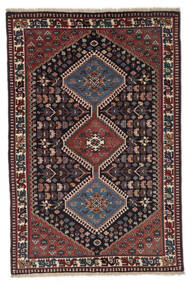  Yalameh Rug 102X154 Authentic
 Oriental Handknotted Black/Dark Brown (Wool, Persia/Iran)