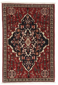  Persian Abadeh Rug 75X113 Black/Dark Red (Wool, Persia/Iran)