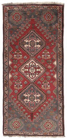  Qashqai Rug 73X160 Authentic
 Oriental Handknotted Runner
 Dark Brown/Black (Wool, Persia/Iran)