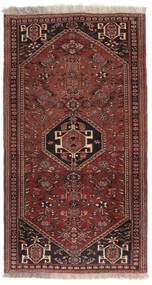  Qashqai Rug 85X147 Authentic
 Oriental Handknotted Runner
 Black/Dark Brown (Wool, Persia/Iran)