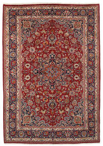  Mashad Rug 200X285 Authentic
 Oriental Handknotted Dark Brown/Black (Wool, Persia/Iran)