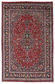  Mashad Rug 196X295 Persian Wool Dark Red/Black 