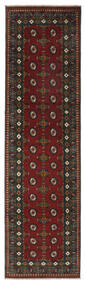  Afghan Rug 82X298 Authentic
 Oriental Handknotted Hallway Runner
 Black/Beige (Wool, Afghanistan)