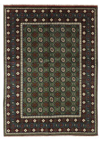 Afghan Rug 153X209 Authentic
 Oriental Handknotted Black/Dark Brown (Wool, Afghanistan)