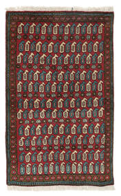 Afshar Rug 93X155 Authentic
 Oriental Handknotted Black/Dark Brown (Wool, Persia/Iran)