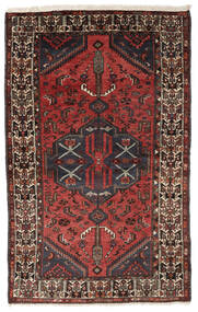  Hamadan Rug 130X210 Authentic
 Oriental Handknotted Black/Dark Brown (Wool, Persia/Iran)