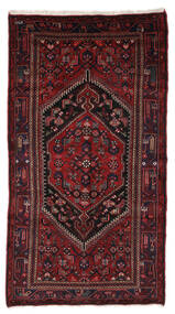 Hamadan Rug Rug 130X245 Black/Dark Red (Wool, Persia/Iran)
