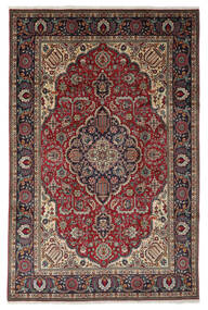  Tabriz Rug 204X306 Authentic
 Oriental Handknotted Black/Dark Brown (Wool, Persia/Iran)