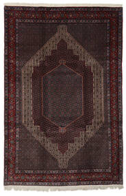 Senneh Rug Rug 200X298 Black/Dark Red (Wool, Persia/Iran)