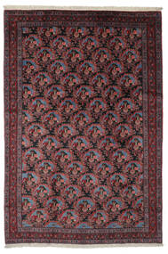  Senneh Rug 200X290 Authentic
 Oriental Handknotted Black/Dark Brown (Wool, Persia/Iran)