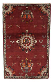 Handknotted Hamadan Rug 118X191 Persian Wool Rug Dark Red/Black Small Rug 
